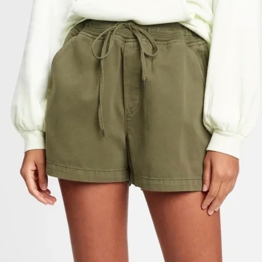 Gap Lenzing™ Tencel™ Modal Pull-On Shorts Desert Cactus Green